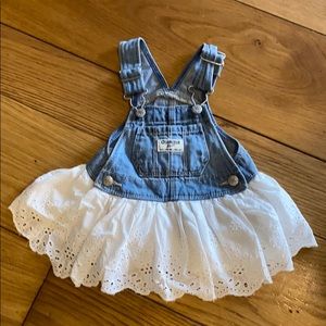 Oshkosh B’gosh overall dress. Size 6 months